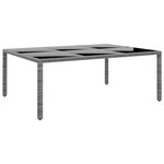 vidaXL Mobilier à dîner de jardin 11 Pièces Résine tressée Gris