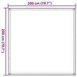 vidaXL Tapis de tente sable 200x200 cm PEHD