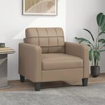 vidaXL Fauteuil Cappuccino 60 cm Similicuir