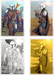 Monnaie MANDALORIAN Din Djarin Star Wars Blind Box Argent ou Or Niue 2026