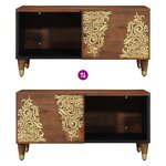 vidaXL Table basse 80x50x40 cm en bois de mangue massif