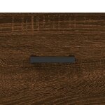 vidaXL Buffet haut Chêne marron 34 5x34x180 cm Bois d'ingénierie