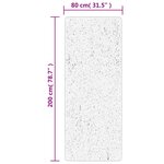 vidaXL Tapis HUARTE à poils courts doux et lavable rouge 80x200 cm