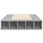 vidaXL Cadre de lit sonoma gris 100x200 cm bois d'ingénierie