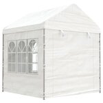 vidaXL Belvédère avec toit blanc 2 28x2 23x2 69 m polyéthylène