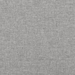 vidaXL Têtes de lit 2 Pièces Gris clair 100x7x78/88 cm Tissu