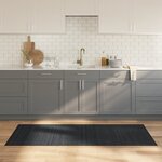 vidaXL Tapis rectangulaire gris 80x200 cm bambou