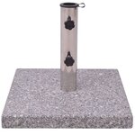 vidaXL Socle de parasol en granite 20 kg