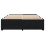 vidaXL Cadre de lit Noir 180 x 200 cm Velours