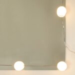 vidaXL Coiffeuse avec LED Chêne fumé 60x40x140 cm
