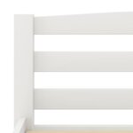 vidaXL Cadre de lit sans matelas blanc bois de pin massif 120x200 cm