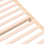 vidaXL Cadre de lit Blanc Bois massif 100x200 cm