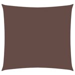 vidaXL Voile de parasol tissu oxford carré 4x4 m marron