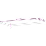 vidaXL Dessus de bureau 110x55x2 5 cm bois massif de hêtre