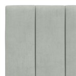 vidaXL Cadre de lit avec lumières LED Gris clair 80x200 cm Velours