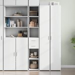 vidaXL Buffet haut blanc 30x42 5x185 cm bois d'ingénierie