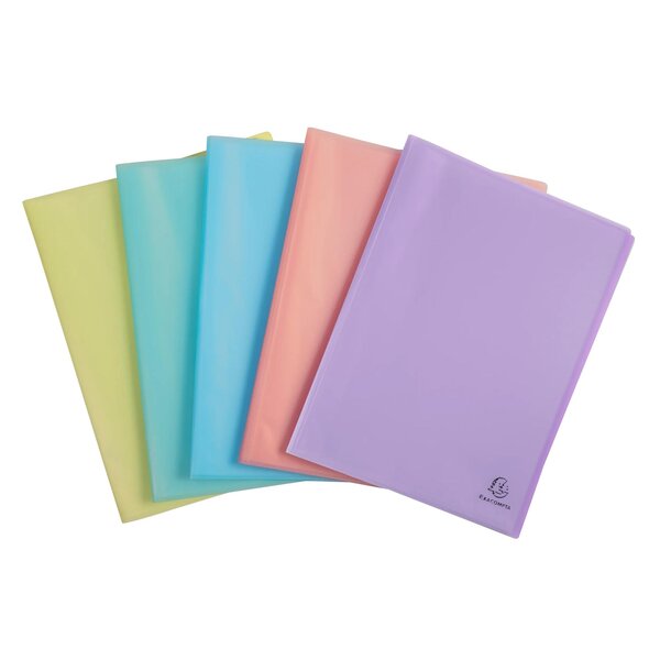 Protège-documents En Polypropylène Semi Rigide Chromaline Pastel 60 Vues - A4 - Couleurs Assorties - X 10 - Exacompta