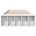 vidaXL Cadre de lit blanc 90x200 cm bois d'ingénierie