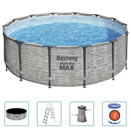 Bestway Piscine Power Steel 427x122 cm