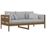 vidaXL Lit de jour Marron miel Bois de pin massif 90x190 cm