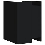 vidaXL Table de chevet noir 45x50x65 cm bois d’ingénierie
