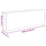 vidaXL Coussin de palette pour dos bleu royal 120x40x12 cm tissu Oxford