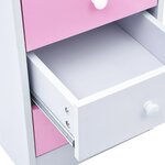 vidaXL Bureau pour enfants Inclinable Rose et blanc