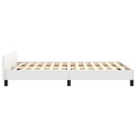 vidaXL Cadre de lit avec tête de lit Blanc 120x200 cm Similicuir