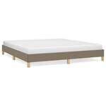 vidaXL Cadre de lit sans matelas taupe 180x200 cm tissu