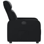 vidaXL Fauteuil inclinable électrique Noir Similicuir