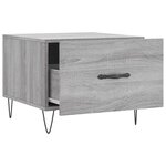 vidaXL Tables basses 2 Pièces sonoma gris 50x50x40 cm bois d'ingénierie