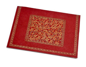 PAPERTREE TAJ Lot de 5 Enveloppes 18x15 CD Rouge