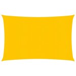 vidaXL Voile d'ombrage 160 g/m² Jaune 3x5 m PEHD