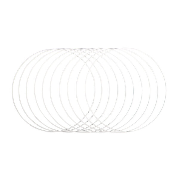 Anneaux en métal Blanc 30cm 10 pièces