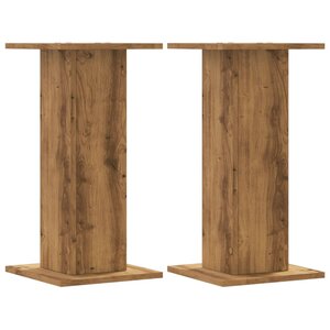 vidaXL Supports pour plantes 2 Pièces chêne artisanal bois d'ingénierie