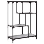 vidaXL Bibliothèque sonoma gris 81x36x115cm bois d'ingénierie et acier