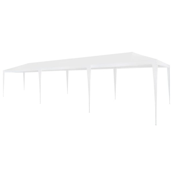 vidaXL Tente de réception 3x9 m PE Blanc