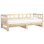 vidaXL Lit coulissant bois massif de pin 2x(90x200) cm