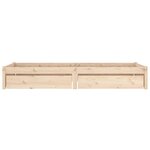 vidaXL Cadre de lit avec tiroirs 75x190 cm Petit simple