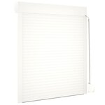 vidaXL Volet roulant aluminium 110x130 cm blanc