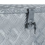 vidaXL Boîte en aluminium 110 5 x 38 5 x 40 cm Argenté
