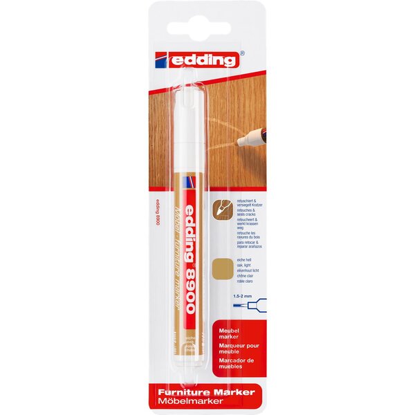Marqueur pour meuble 8900 blister de 1 chêne clair 1 5-2 mm EDDING