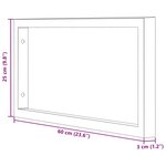 vidaXL Supports d'étagères pour lavabo 2 Pièces blanc rectangulaire acier