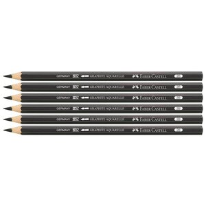 Crayon GRAPHITE AQUARELLE mine 3 3 mm 2B Noir x 6 FABER-CASTELL