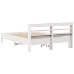 vidaXL Cadre de lit sans matelas blanc 140x200 cm bois de pin massif