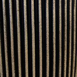 Capi Vase élégant Groove 34x46 cm Noir et doré