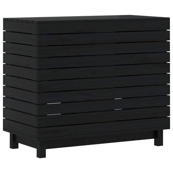 vidaXL Panier à linge 88 5x44x76 cm bois massif de pin