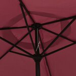 vidaXL Parasol Bordeaux 200x224 cm Aluminium