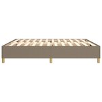 vidaXL Cadre de lit Taupe 200x200 cm Tissu
