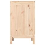 vidaXL Boîte à linge 44x44x76 cm Bois massif de pin